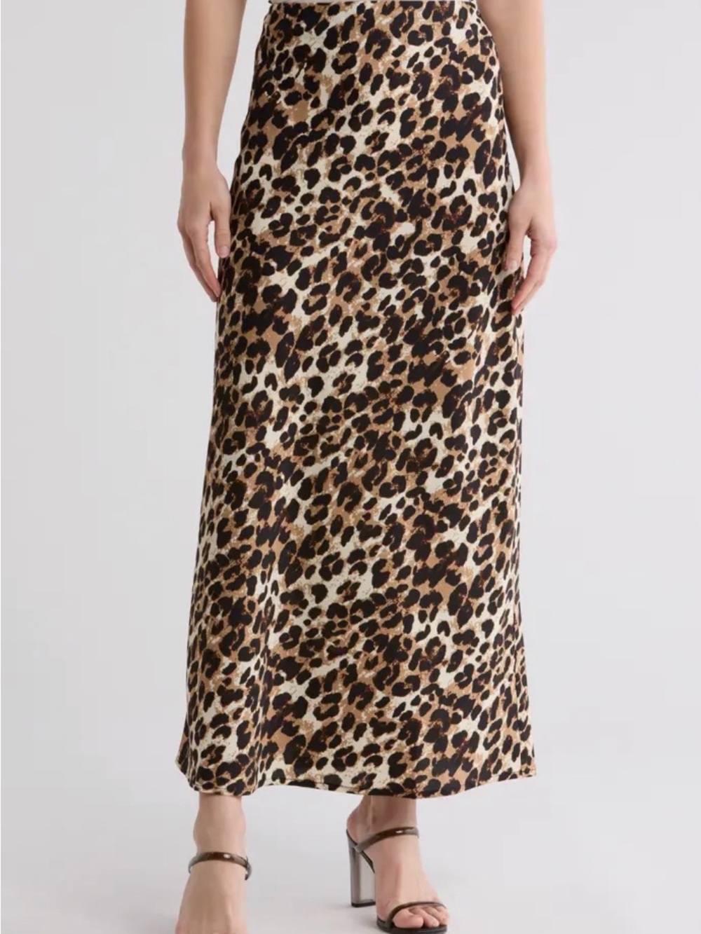 NWOT Leopard Print Maxi Skirt